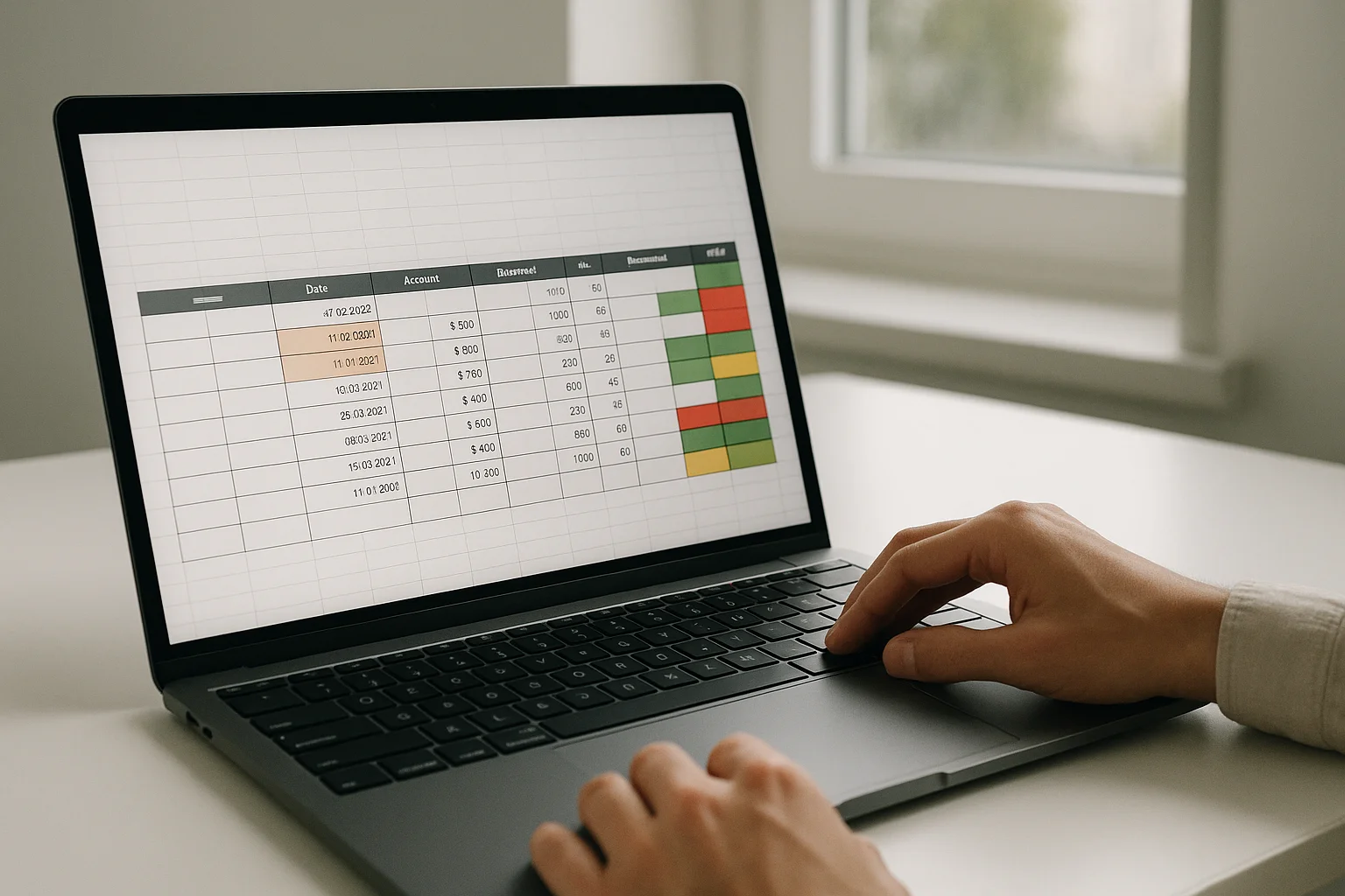Excel : créer un suivi des acomptes sur commandes avec solde, échéances et statut