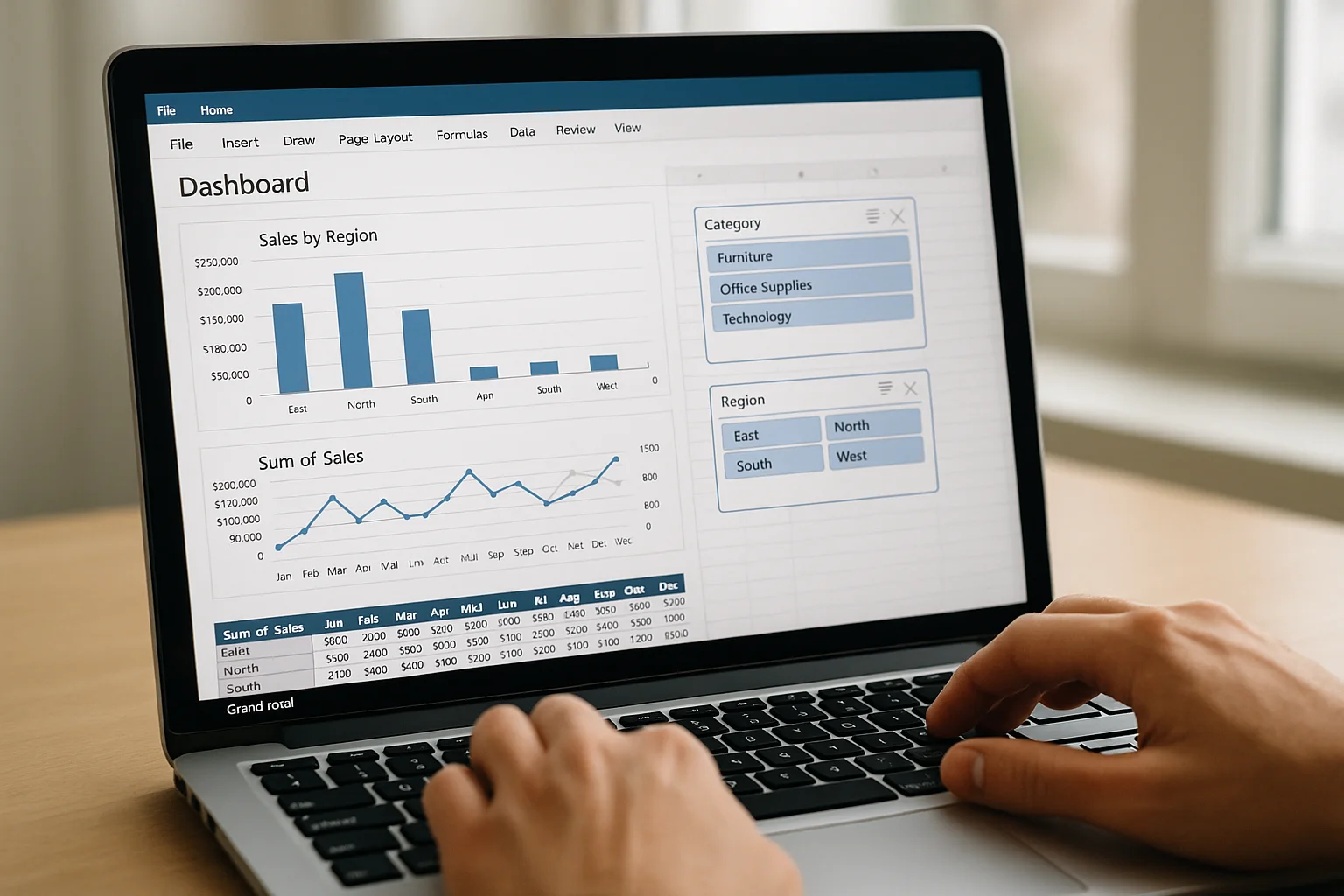 Excel : créer un tableau de bord commercial avec tableaux croisés dynamiques et segments