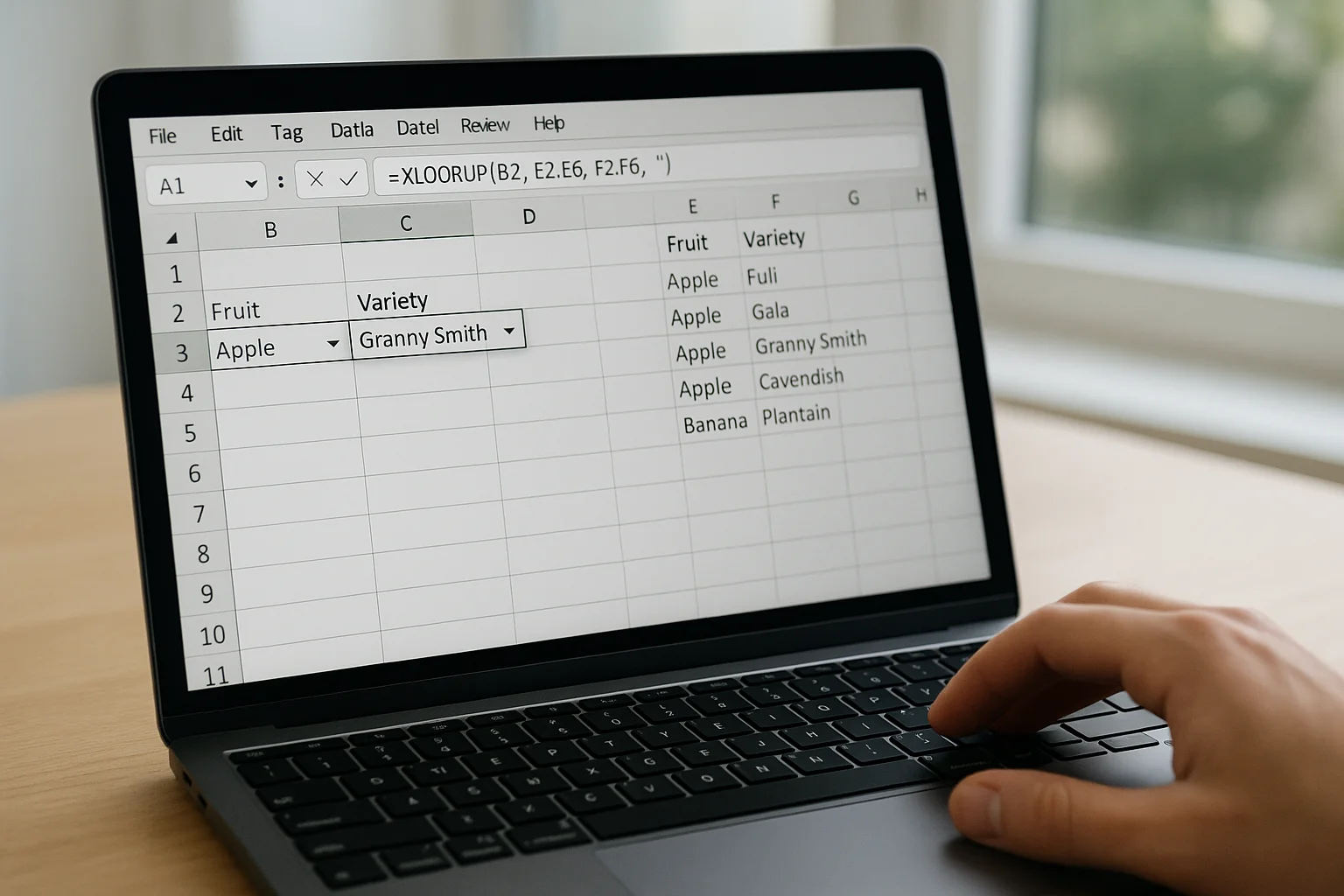Excel : liste déroulante dépendante avec RECHERCHEX